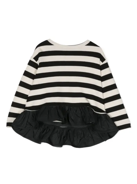 Monnalisa playera manga larga con rayas estampadas