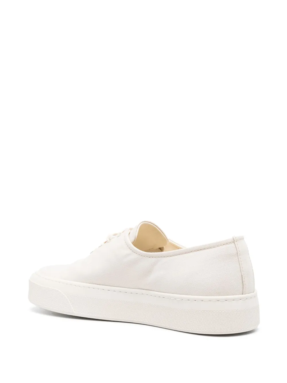 Shop Common Projects Four Hole Low-top Canvas Sneakers In Neutrals