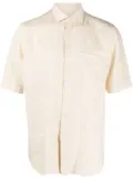 Xacus short-sleeve linen shirt - Neutrals