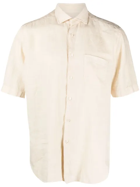 Xacus short-sleeve linen shirt