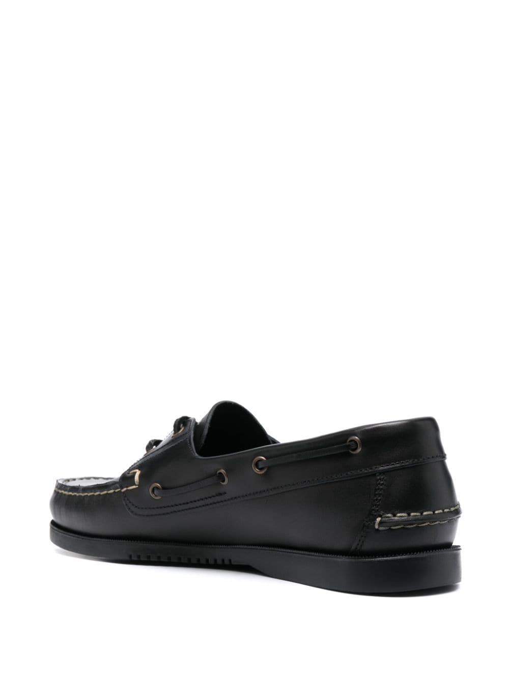 Shop Paraboot Barth Lace-up Boat Shoes In Black