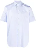 Xacus short-sleeve cotton shirt - Blue