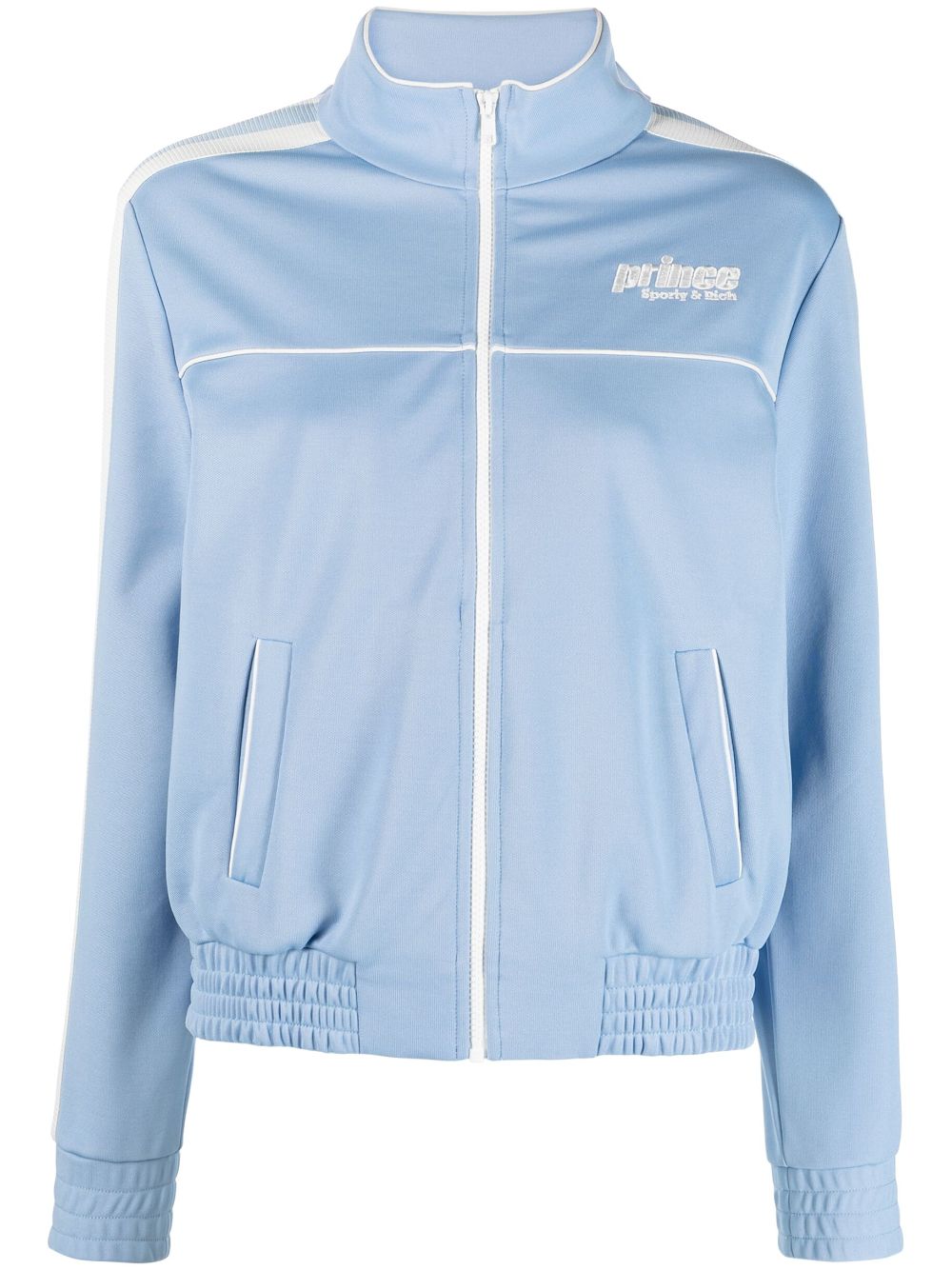 Sporty And Rich Srhwc Track Jacket In Light Blue