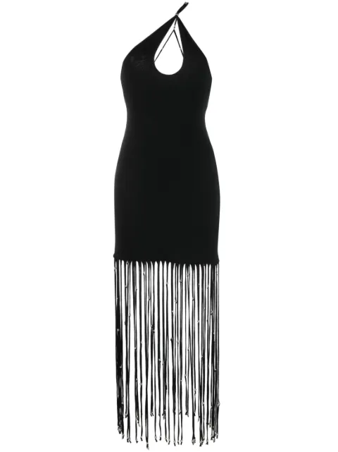 ROTATE BIRGER CHRISTENSEN fringe-detailing cut-out dress 