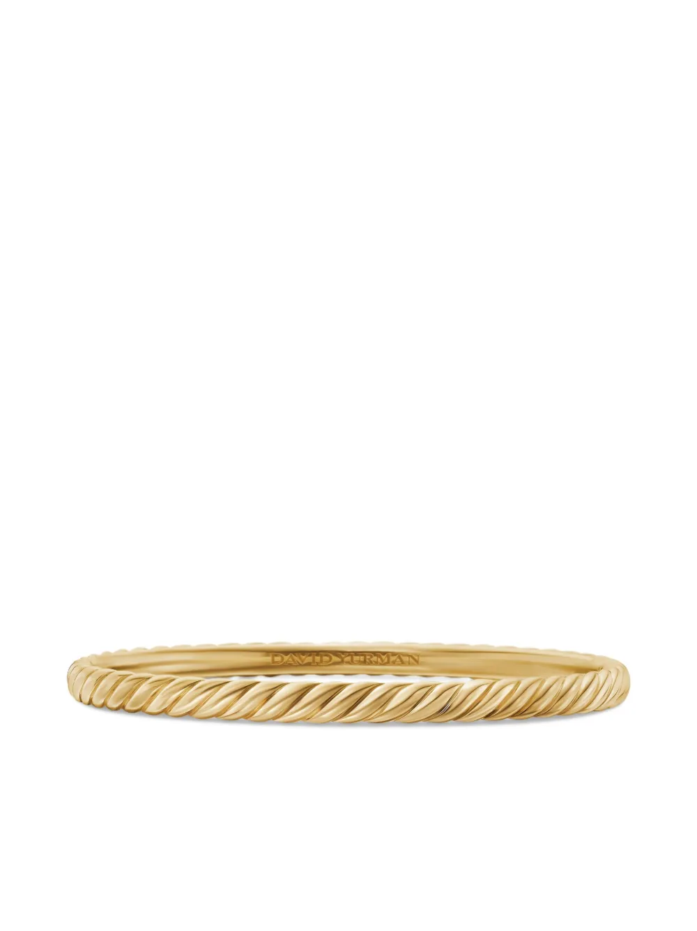 David Yurman 18kt yellow gold Sculpted Cable bangle bracelet (4.6mm) | Gold | Image 1
