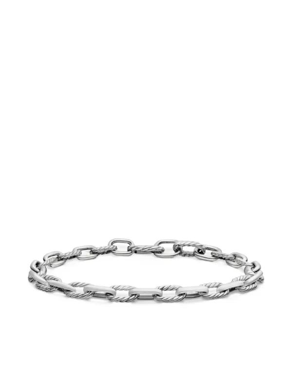 David Yurman Sterling Silver DY Madison Chain Bracelet (6mm