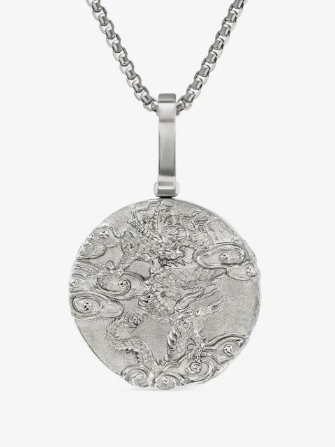 David Yurman amuleto Dragon de 30.9 mm en plata de ley