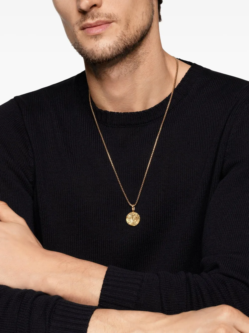 David Yurman 18kt yellow gold Dragon amulet (30.9mm) | Image 2