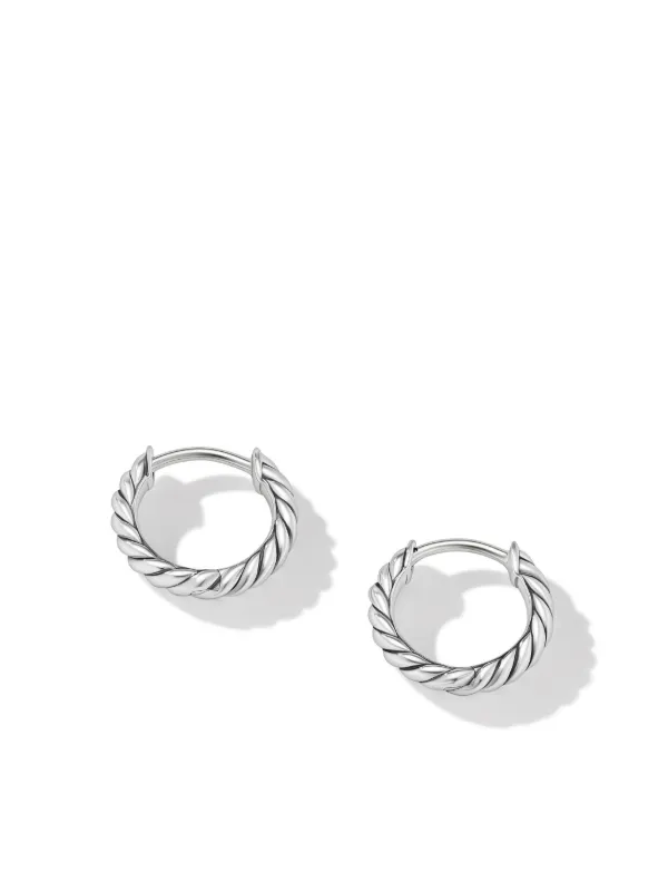 Cable on sale hoop earrings