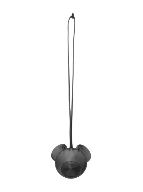 Palm Angels bear-shaped leather keyring