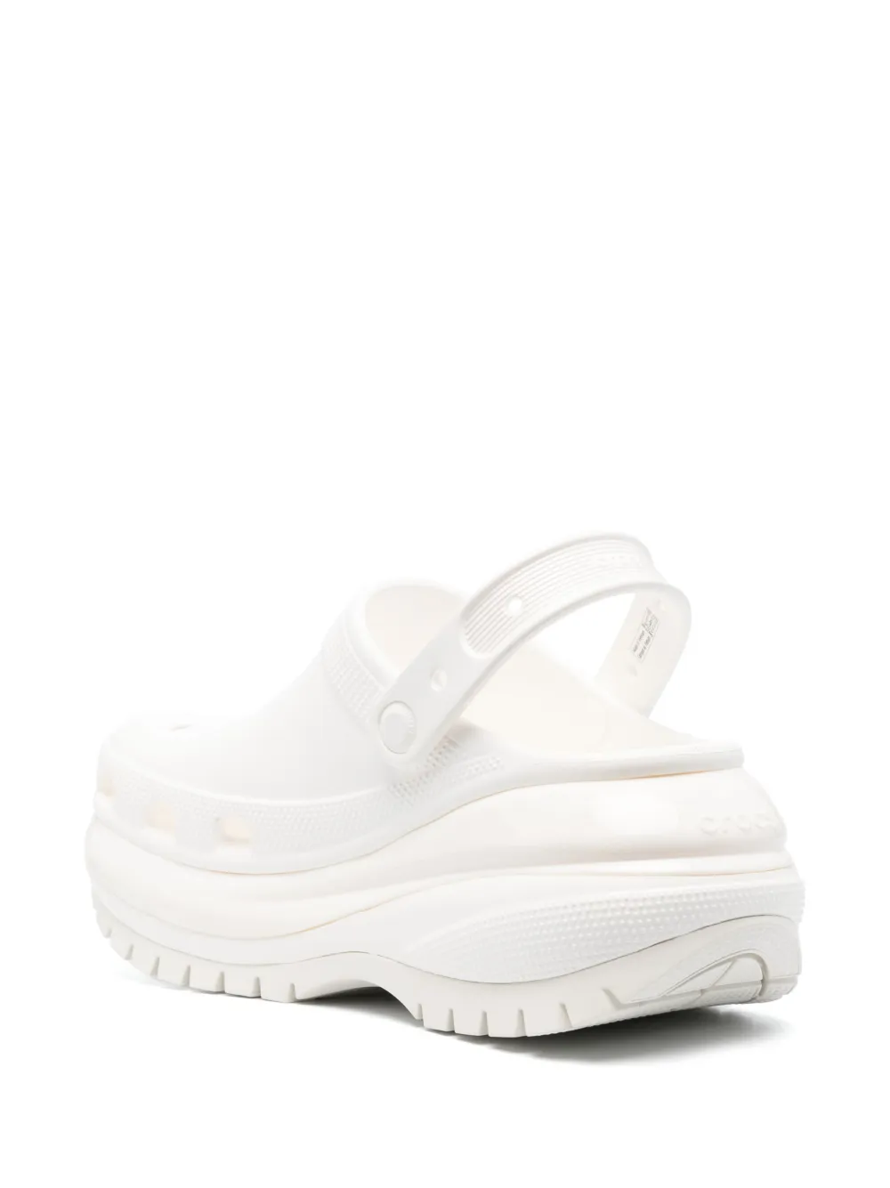 Crocs Mega Crush 90mm Clog Sandals In White