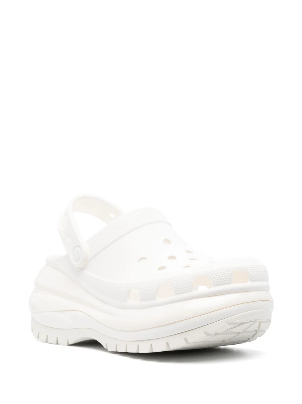 Crocs Mega Crush 90mm Clog Sandals In White