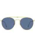 Longines double-bridge oval-frame sunglasses - Blue