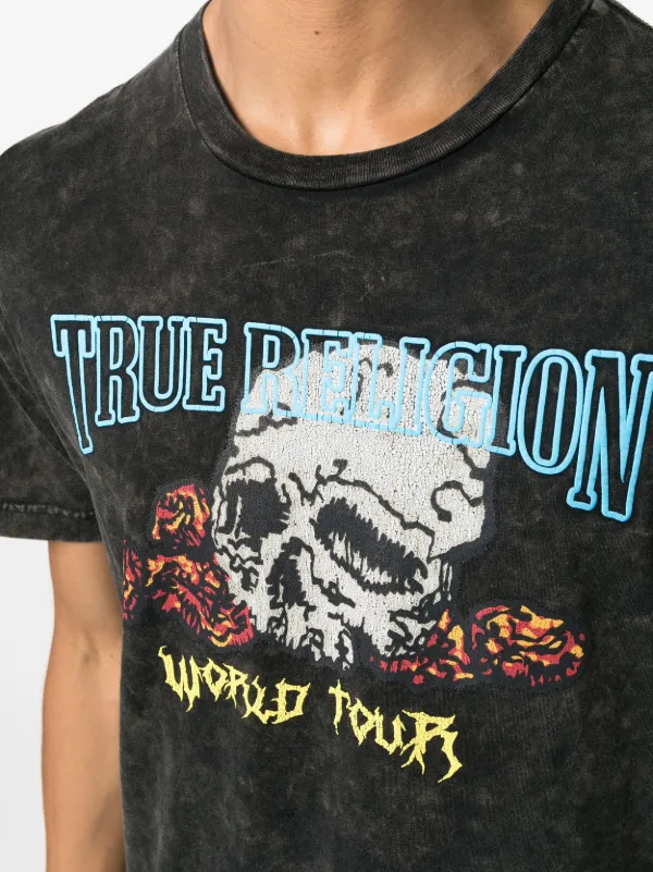 True Religion True Skull print T shirt Farfetch