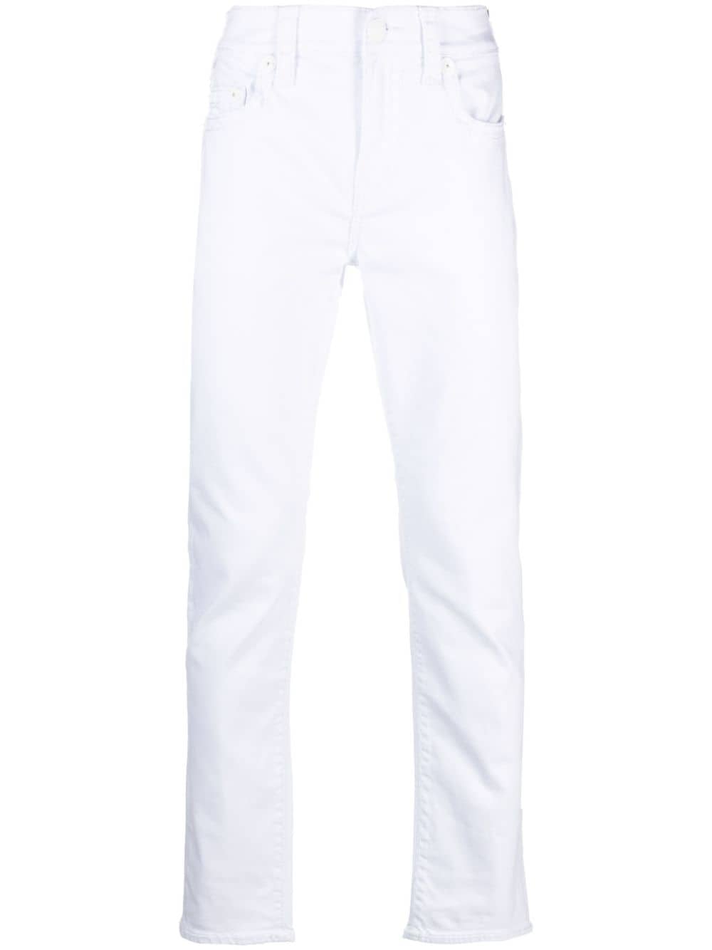 True Religion Logo-patch Denim Jeans In White