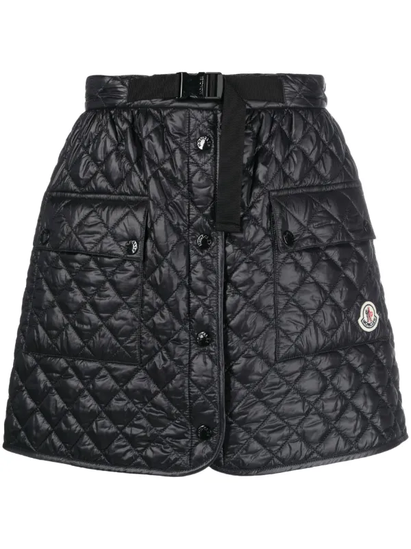 Moncler quilted hot sale skirt