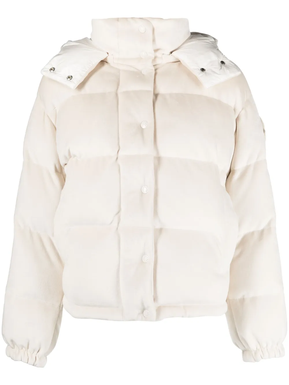 Moncler Daos Quilted Corduroy Down Jacket In Neutrals