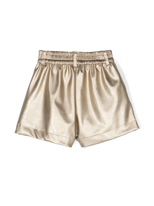 Rose gold metallic clearance shorts