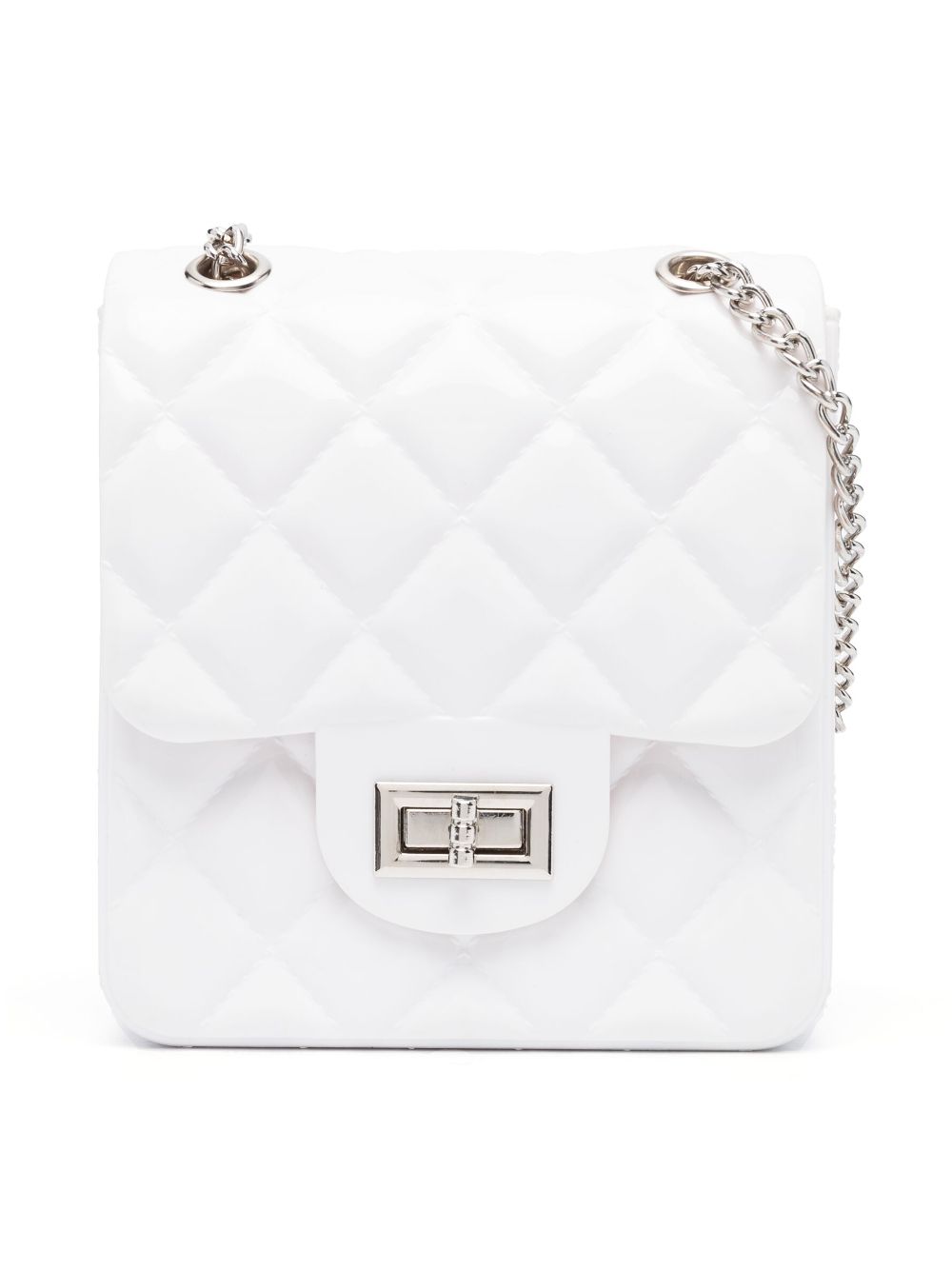 Monnalisa Quilted Shoulder Bag - White