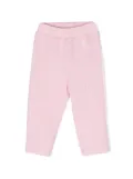 Monnalisa heart-appliqué track pants - Pink
