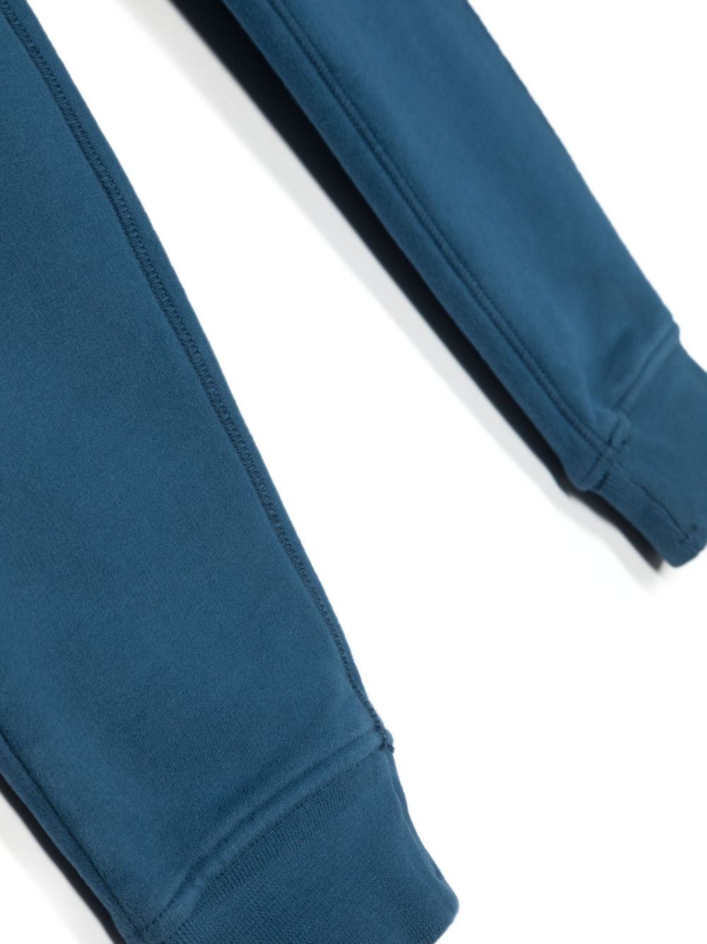 Shop Stone Island Junior Compass-motif Cotton Track Pants In Blue