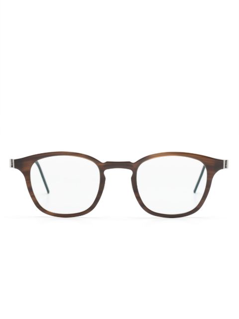 Lindberg two-tone square-frame glasses