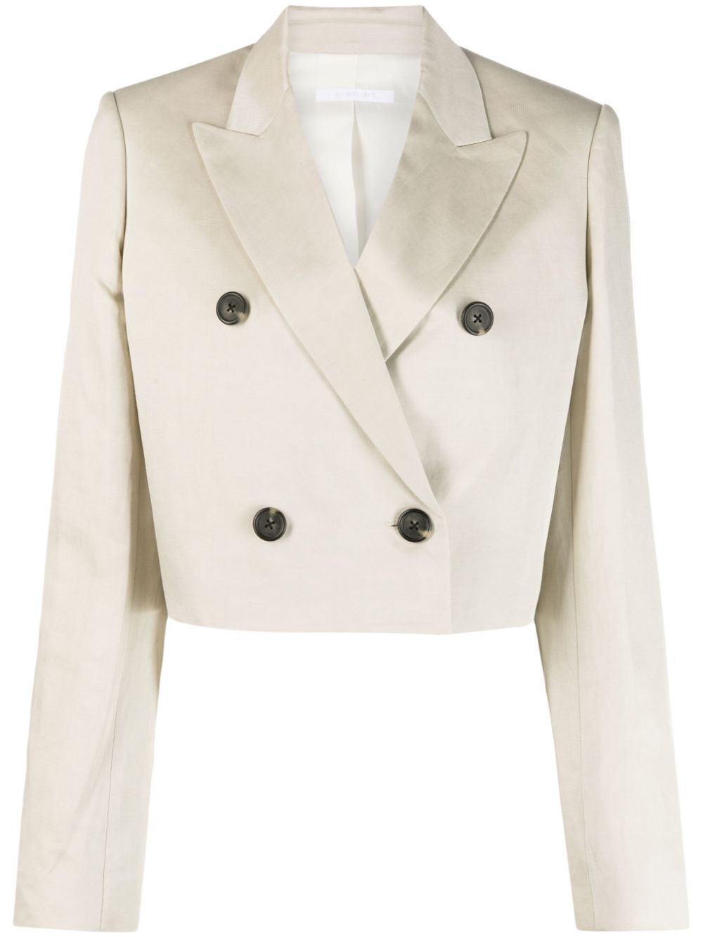 HELMUT LANG DOUBLE-BREASTED CROPPED BLAZER