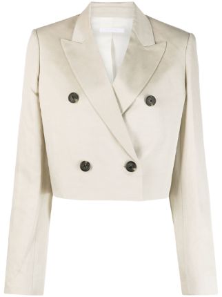 Helmut lang cropped on sale blazer