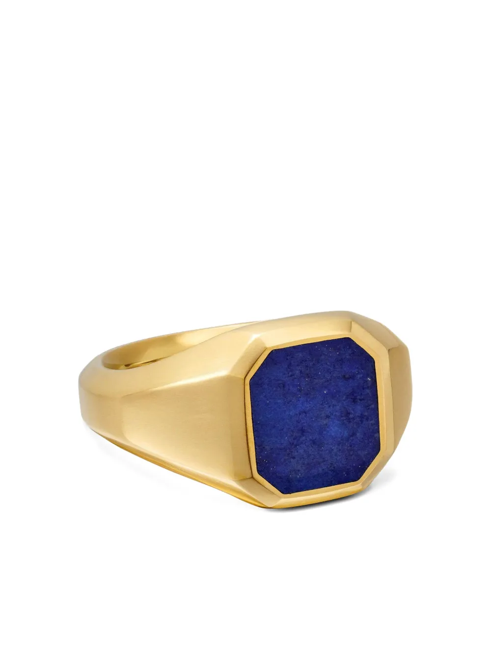 David Yurman 18kt yellow gold Streamline lapis lazuli signet ring (14mm) | Gold | Image 1