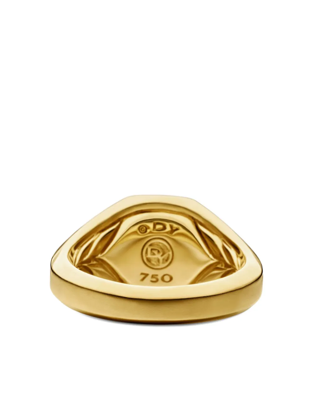 18kt Yellow Gold Streamline Onyx Signet Ring (14mm)