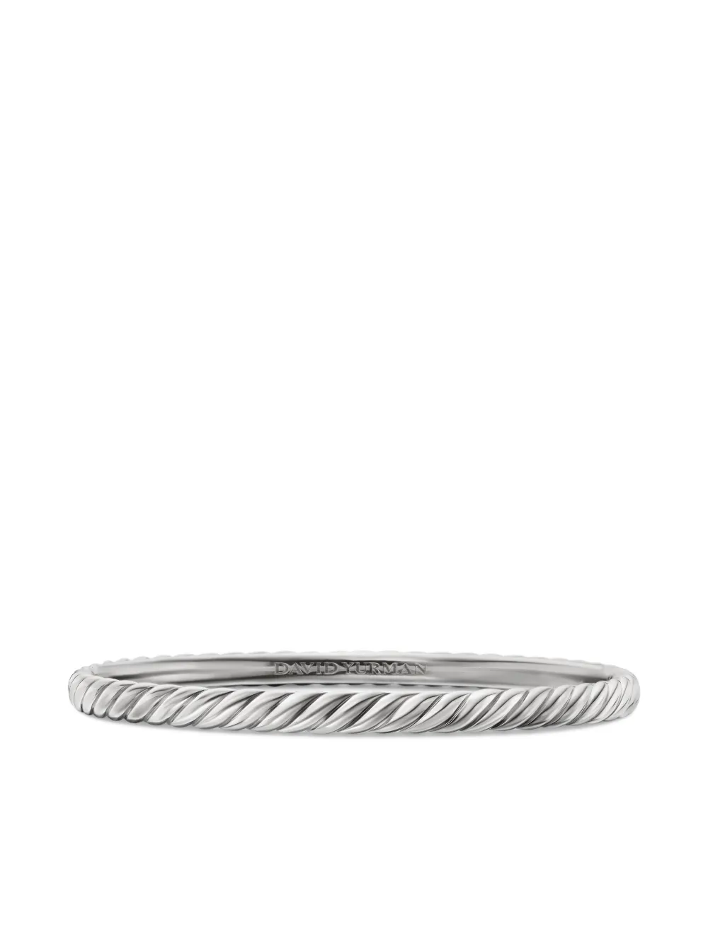 David Yurman 18kt white gold Sculpted Cable bangle bracelet (4.6mm) | Silver | Image 1