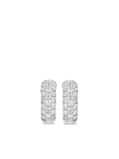 Créoles DY Mercer Micro en sterling pavées de diamants (13,5 mm) - David Yurman - Modalova