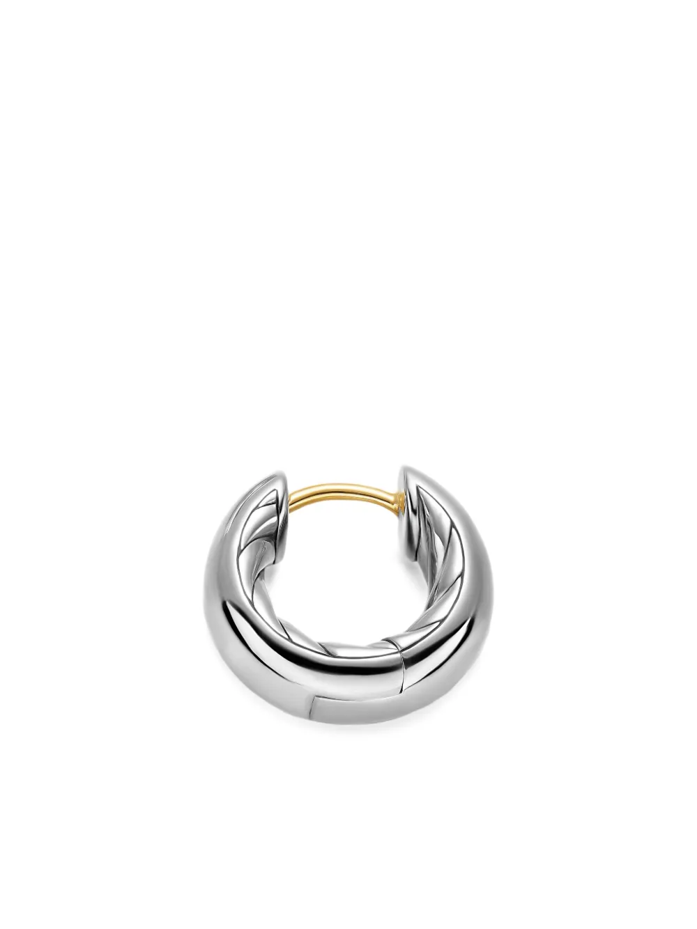 ■David Yurman■スターリングシルバーフープピアス David Yurman DY Mercer Micro フープピアス 13.4mm