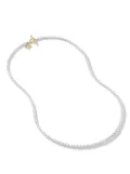 David Yurman 14kt yellow gold and stainless steel DY Bel Aire Box Chain necklace (2.7mm) - White