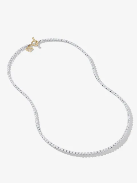 David Yurman 14kt yellow gold and stainless steel DY Bel Aire Box Chain necklace (2.7mm)