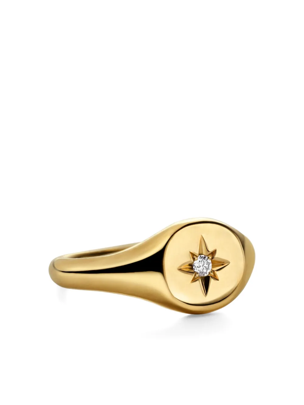  David Yurman Anillo Para Meñique Cable Collectibles Starset De 7 Mm En Oro Amarillo De 18 Ct Con Diamantes - Dorado 