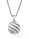 David Yurman sterling silver Sculpted Cable Square locket (22.5mm)