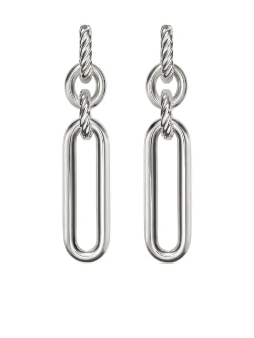 Boucles d'oreilles pendantes Lexington Double Link en sterling - David Yurman - Modalova