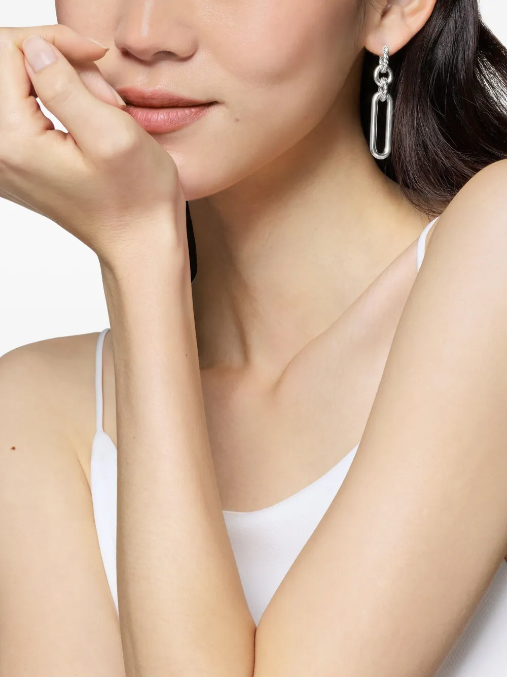 David Yurman aretes Lexington Double Link en plata de ley | Image 2