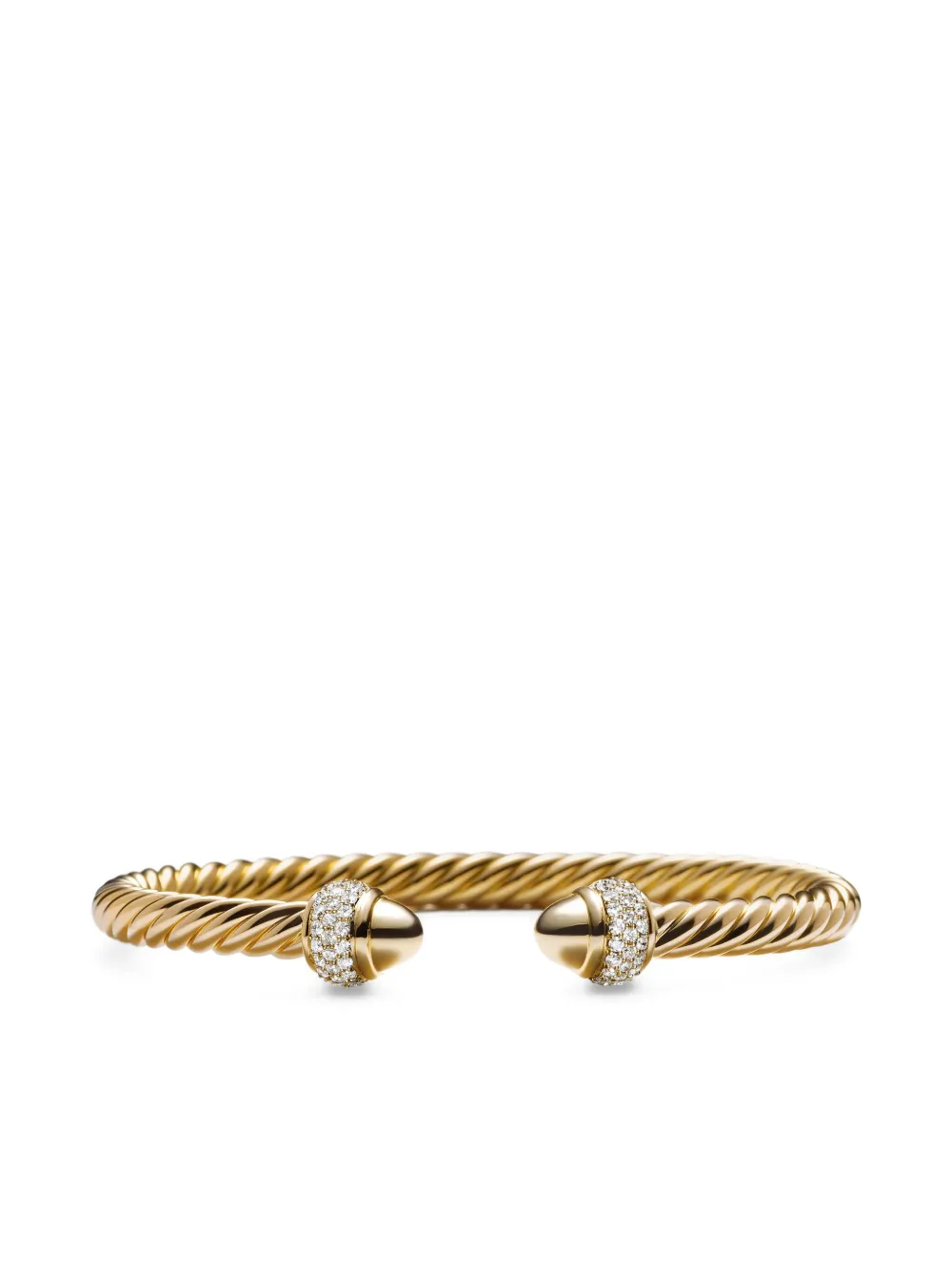 David Yurman Cable ダイヤモンド ブレスレット 5mm 18Kイエローゴールド - ゴールドトーン David Yurman Cable ダイヤモンド ブレスレット 5mm 18Kイエローゴールド - ゴールドトーン