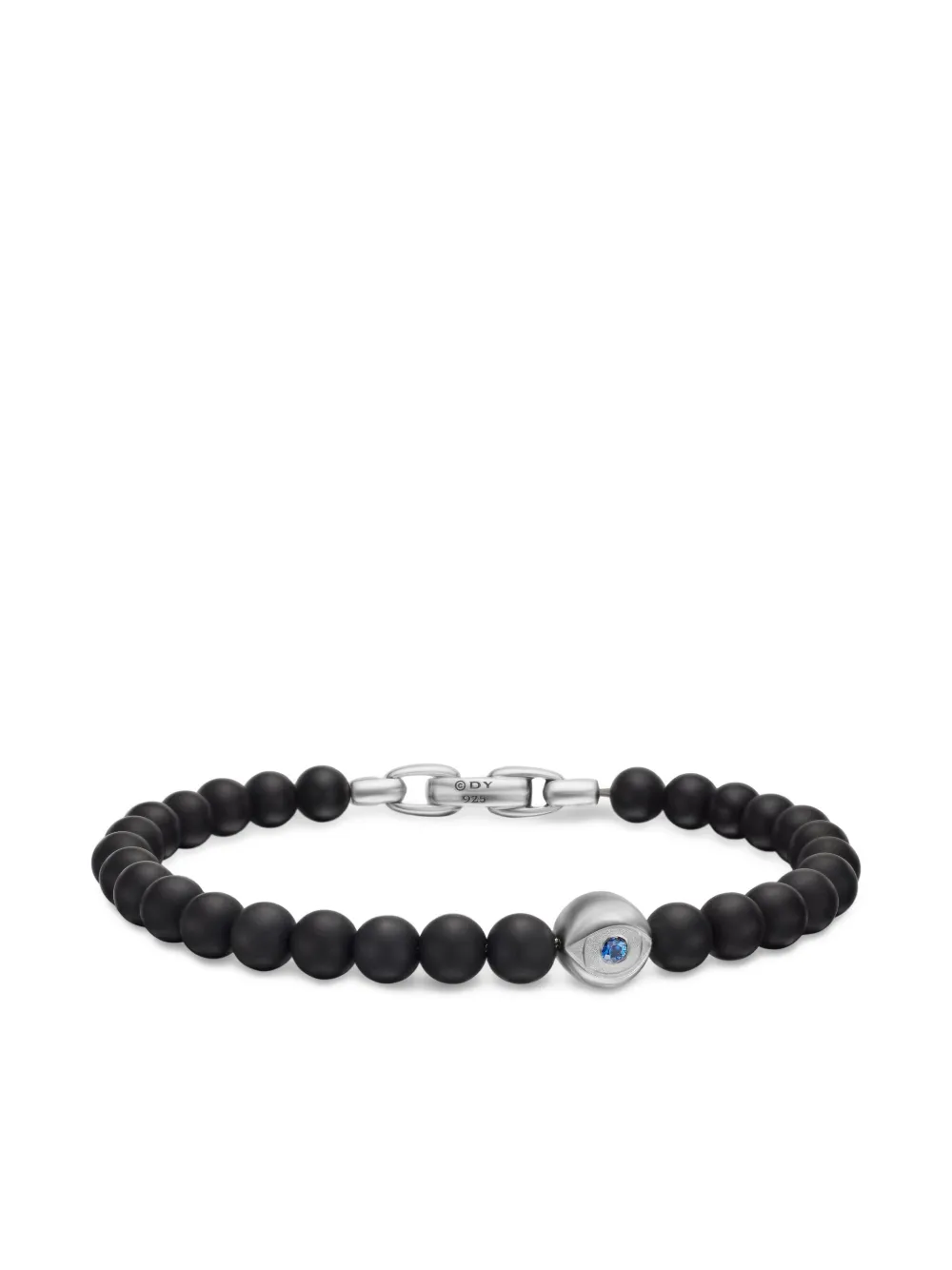 David Yurman sterling silver Spiritual Beads Evil Eye bracelet (6mm) | Silver | Image 1