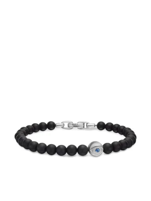 David Yurman sterling silver Spiritual Beads Evil Eye bracelet (6mm)