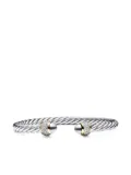 David Yurman 18kt yellow gold and sterling silver Cable diamond bracelet (5mm)