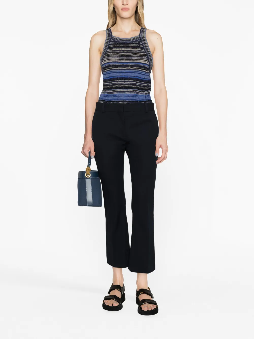 FRAME Bootcut broek Blauw