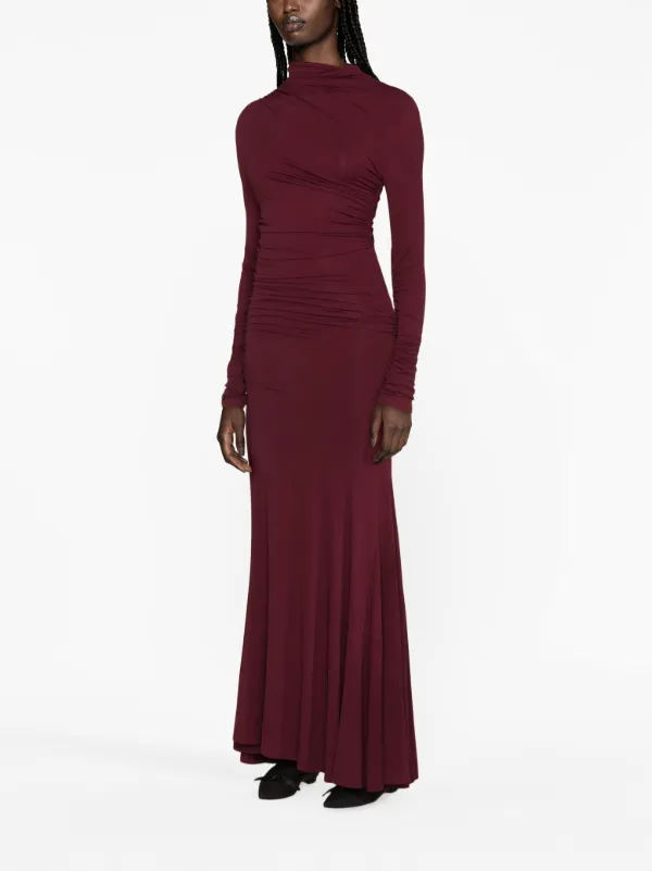 chinese dress ladies Luella Dress Burgundy – TOVE Studio