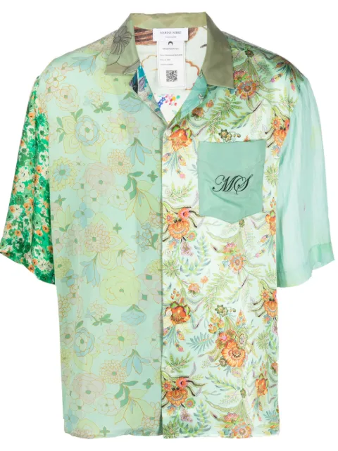 Marine Serre regenerated floral-print silk shirt