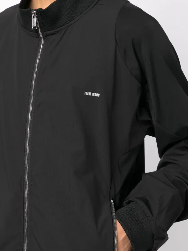 [Team Wang Design] チームワンデザイン ジャケット Jacket TEAM WANG Design logo-embroidered Track Jacket | Black