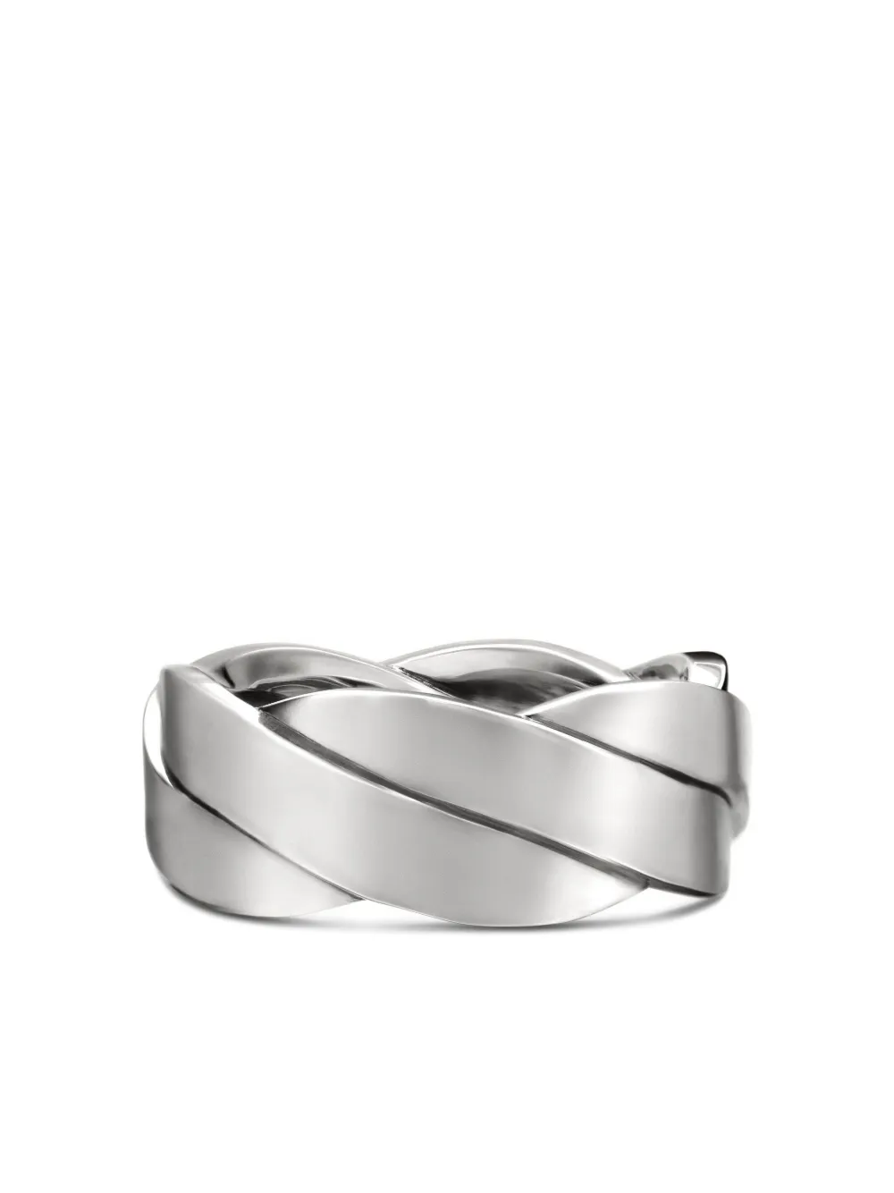 David Yurman sterling silver DY Helios band ring (9mm) | Silver | Image 1