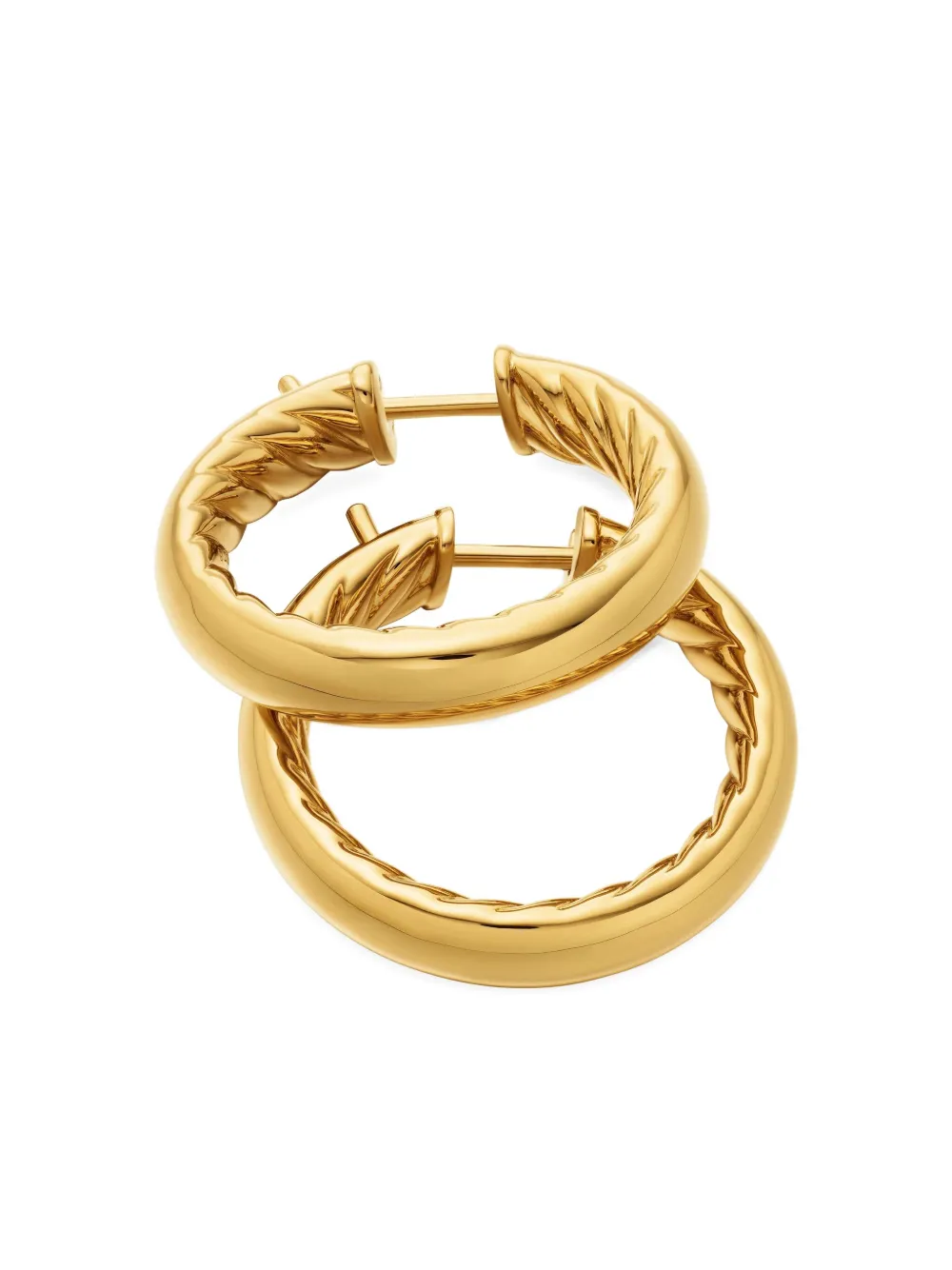 18kt Yellow Gold Dy Mercer Hoop Earrings (25.4mm)