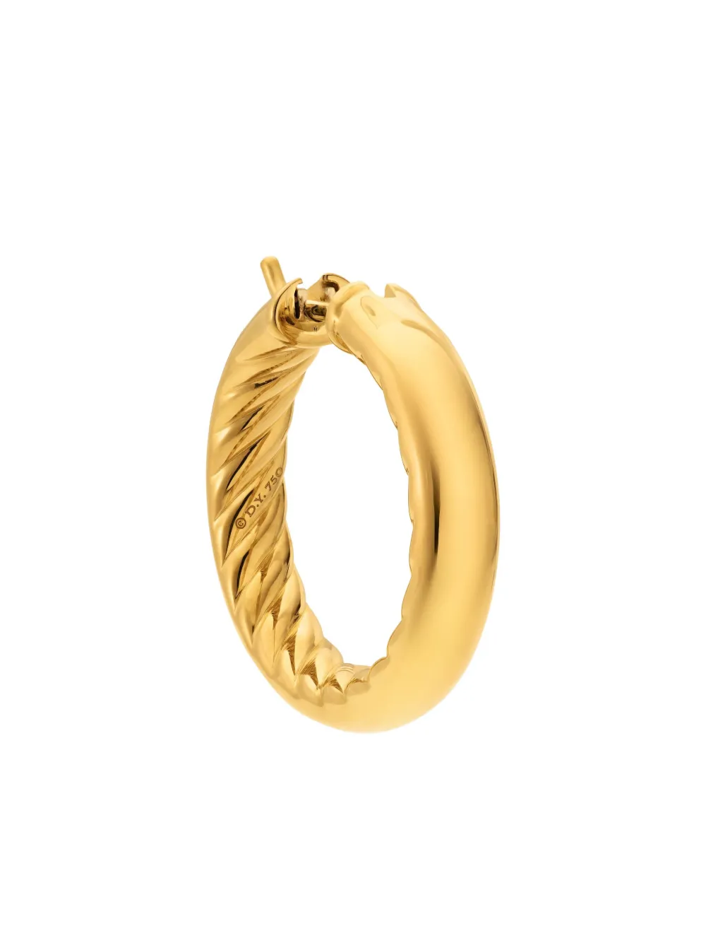 18kt Yellow Gold Dy Mercer Hoop Earrings (25.4mm)